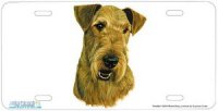 Airedale Terrier Dog License Plate
