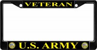 U.S. Army Veteran Black License Plate Frame