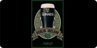 Guinness Dark Lager Beer Photo License Plate