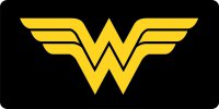 Wonder Woman Logo Photo License Plate