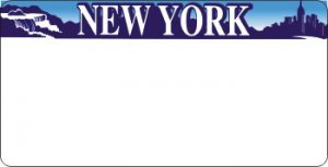 Design It Yourself New York State Look-Alike Bicycle Plate #2