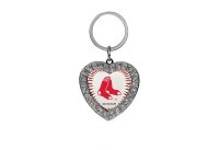 Boston Red Sox Bling Rhinestone Heart Key Chain