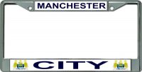 Manchester City Chrome License Plate Frame