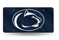 Penn State Nittany Lions Blue Laser License Plate