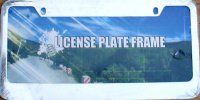 Blank Smooth Chrome 2 - Hole Metal License Plate Frame