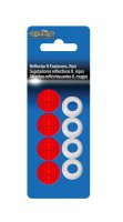 Red Reflector Plastic Fastener Caps