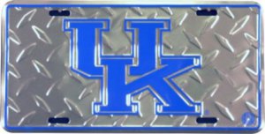 Kentucky Wildcats Diamond License Plate