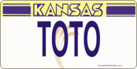 Design It Yourself Kansas State Look-Alike Bicycle Plate