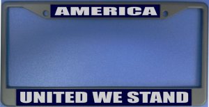 America - United We Stand Photo License Plate Frame