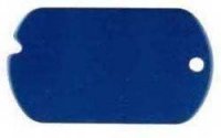 Blue Engravable Blank Dog Tags