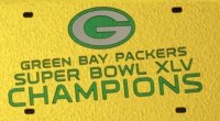 Green Bay Packers 2011 Super Bowl Laser Plate