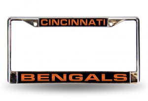 Cincinnati Bengals Laser Chrome License Plate Frame