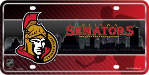 Ottawa Senators Metal License Plate