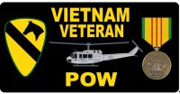 Vietnam Veteran POW Photo License Plate
