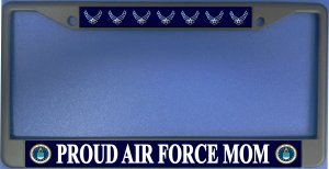 Proud Air Force Mom Photo License Plate Frame