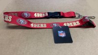 San Francisco 49ers Red Team Lanyard With Neck Safety Latch