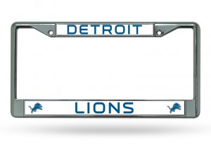 Detroit Lions Chrome License Plate Frame