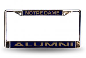 Notre Dame Alumni Laser Chrome License Plate Frame
