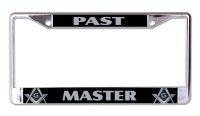 Past Master Mason Chrome License Plate Frame