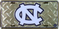 North Carolina Tarheels Diamond License Plate