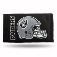 Oakland Raiders Nylon Trifold Wallet