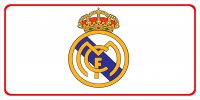 Real Madrid Photo License Plate