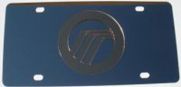 Mercury Gold Logo Stainless Steel License Plate