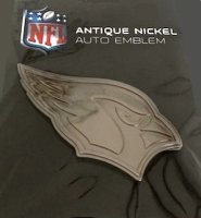 Arizona Cardinals Antique Nickel Auto Emblem
