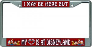 My Heart Is At Disney #2 Chrome License Plate Frame