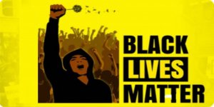 Black Lives Matter Yellow Photo License Plate