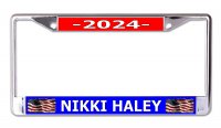 Nikki Haley 2024 Chrome License Plate frame