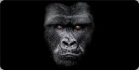 Gorilla Face Centered Photo License Plate