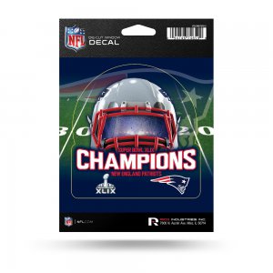 New England Patriots Super Bowl Champs Die Cut Vinyl Decal