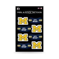 Michigan Wolverines Peel & Stick Temporary Tattoos