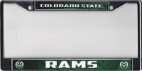 Colorado State Rams Chrome License Plate Frame