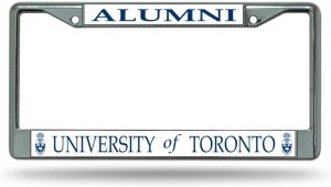 University Of Toronto Alumni Chrome License Plate Frame