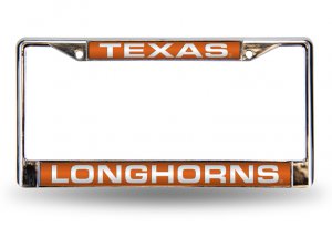 Texas Longhorns Laser Chrome License Plate Frame