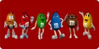 M&M's On Red Photo License Plate