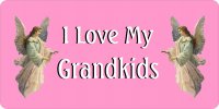 I Love My Grandkids Photo License Plate