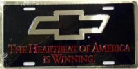 Heartbeat of America is Winning Chevrolet License Plate