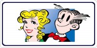 Blondie And Dagwood Photo License Plate