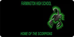 Farmington High School Photo License Plate