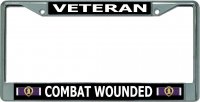 Purple Heart Combat Wounded Veteran #2 Chrome Frame