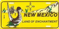 New Mexico Land of Enchantment License Plate