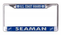 U.S. Coast Guard Seaman Chrome License Plate Frame