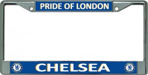 Chelsea F.C. Pride Of London Chrome License Plate Frame