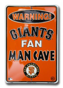 San Francisco Giants Man Cave Parking Sign