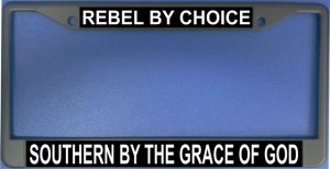 Rebel By Choice Photo License Plate Frame