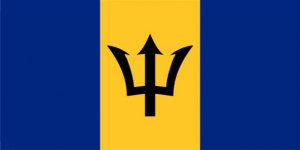 Barbados Flag Photo License Plate