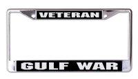 Gulf War Veteran Chrome License Plate Frame